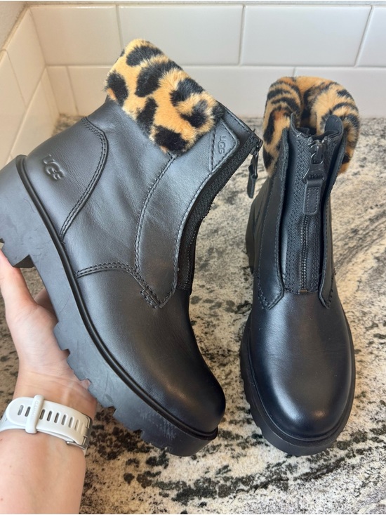 UGG Shoes - UGG Czeriesa Panther (Leopard) Leather Waterproof boot. Size 9 (runs small).